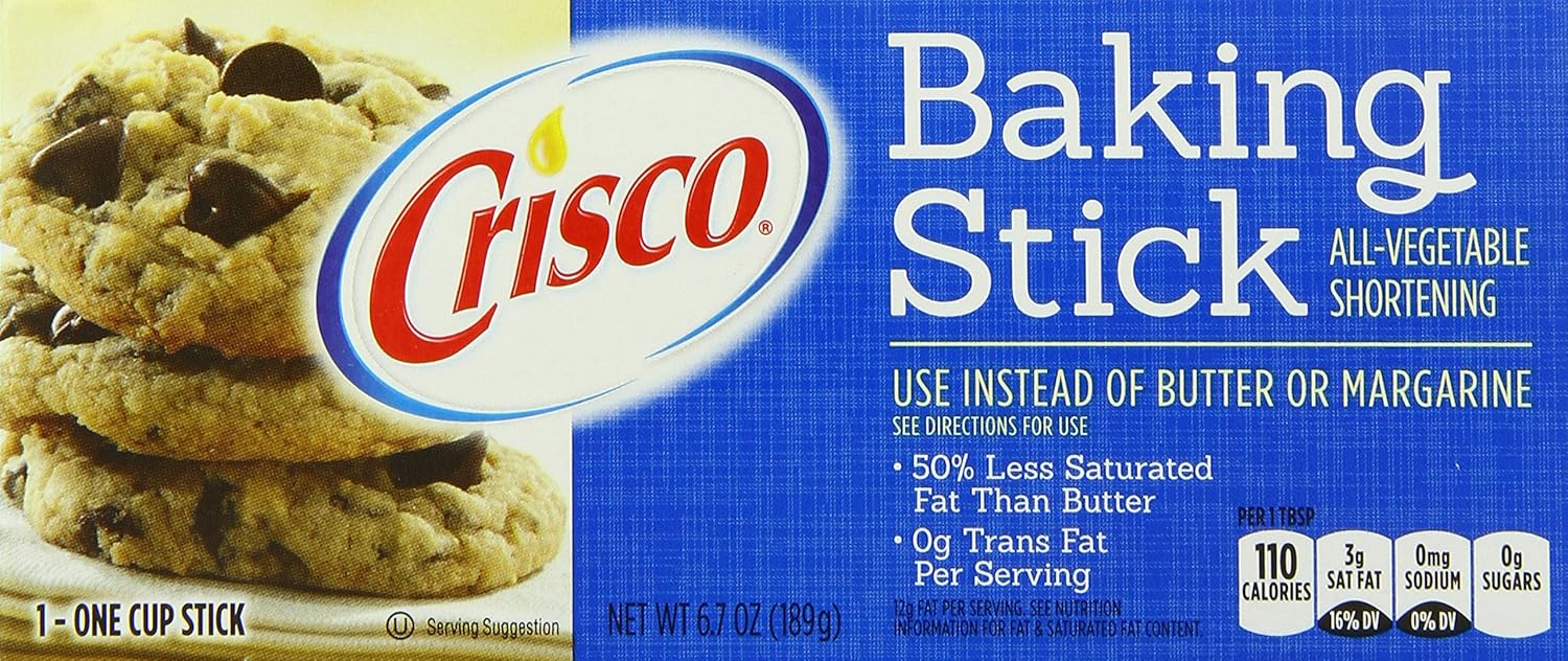 crisco baking stick all-vegetable shortening, 6.